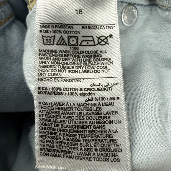 OLD NAVY Baggy Flare Light Wash Jeans Women’s SZ 18 - Picture 7 of 12